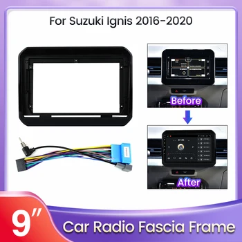 2 Din אנדרואיד סטריאו Fascia מסגרת Ignis סוזוקי 2016-2020 המחוונים ערכת 2 DIN רדיו במכונית GPS לוח תושבת לוח