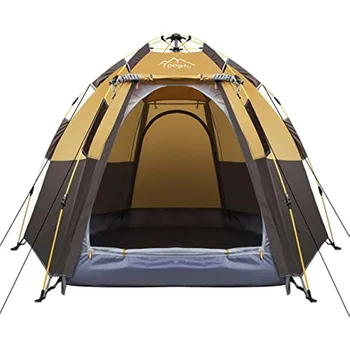 Toogh 3-4 אדם קמפינג אוהל 60 שניות להקים אוהל עמיד למים עד משושה חיצוני ספורט טיולי תרמילאים אוהלי קמפינג השמש